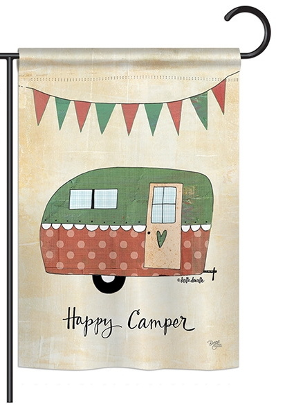 Camper Garden Flag