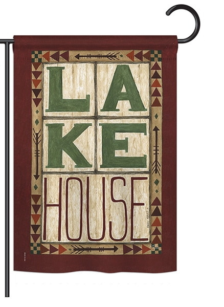 Lake House Garden Flag