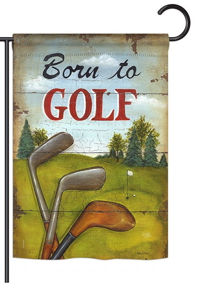 Born to Golf Garden Flag