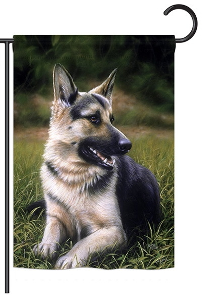 German Shepard Garden Flag