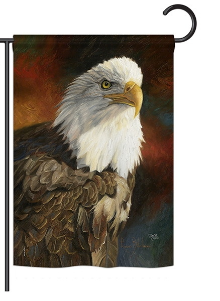 Portrait of an Eagle Garden Flag