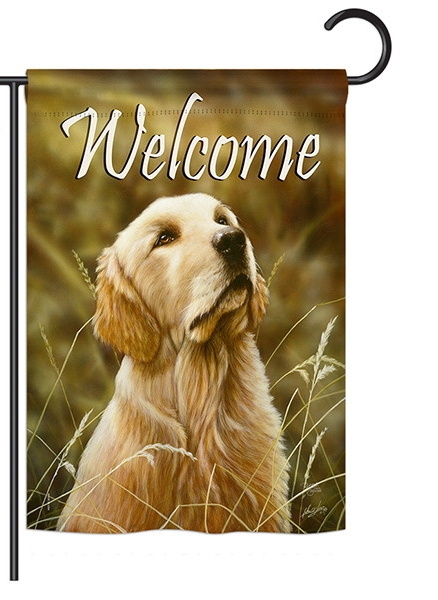 Yellow Lab Garden Flag