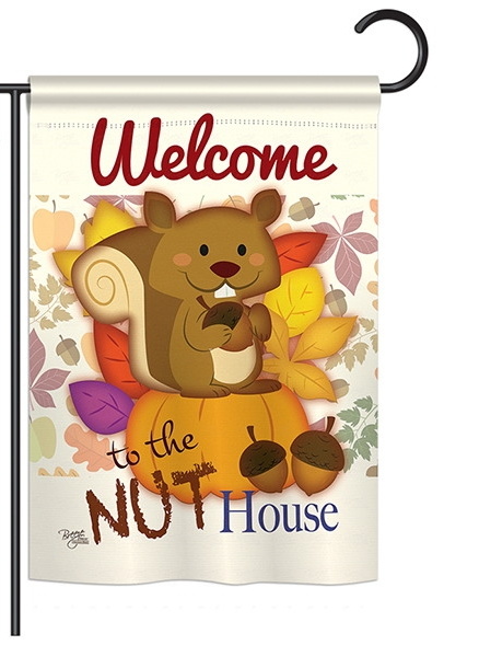 Nut House Garden Flag