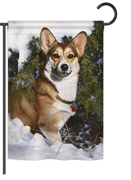 Corgi Garden Flag