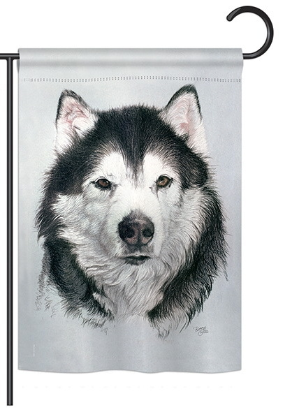 Husky Garden Flag