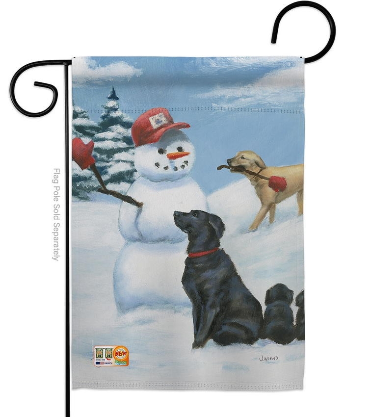 Snow Pals Decorative Garden Flag