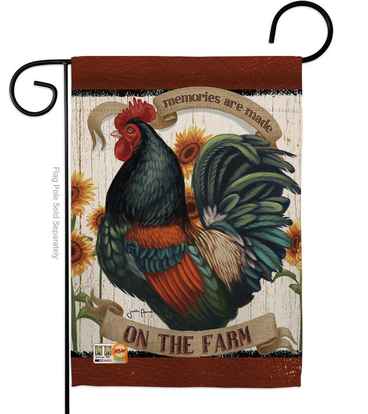 Memories On The Farm Garden Flag