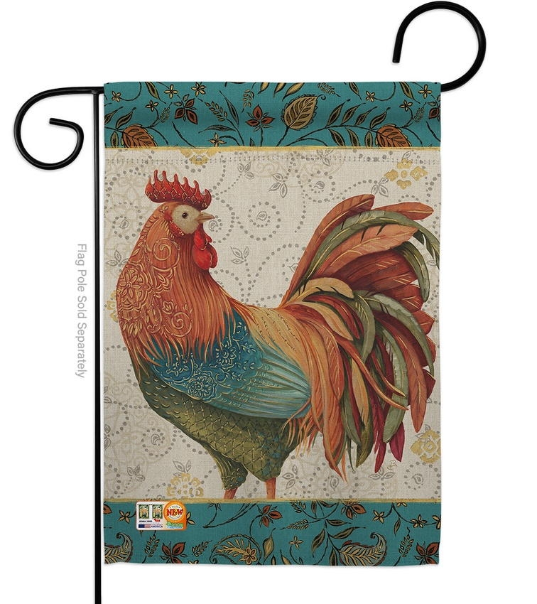 Rooster Spice Garden Flag