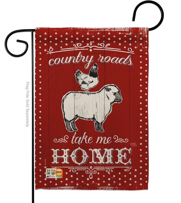 Country Friends Decorative Garden Flag