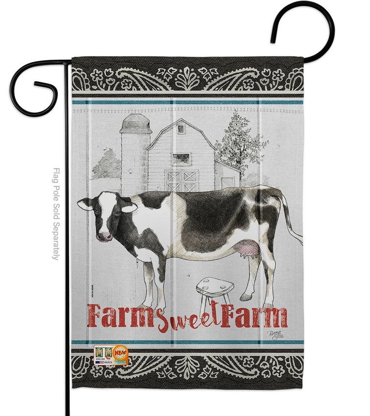 Farm Sweet Decorative Garden Flag