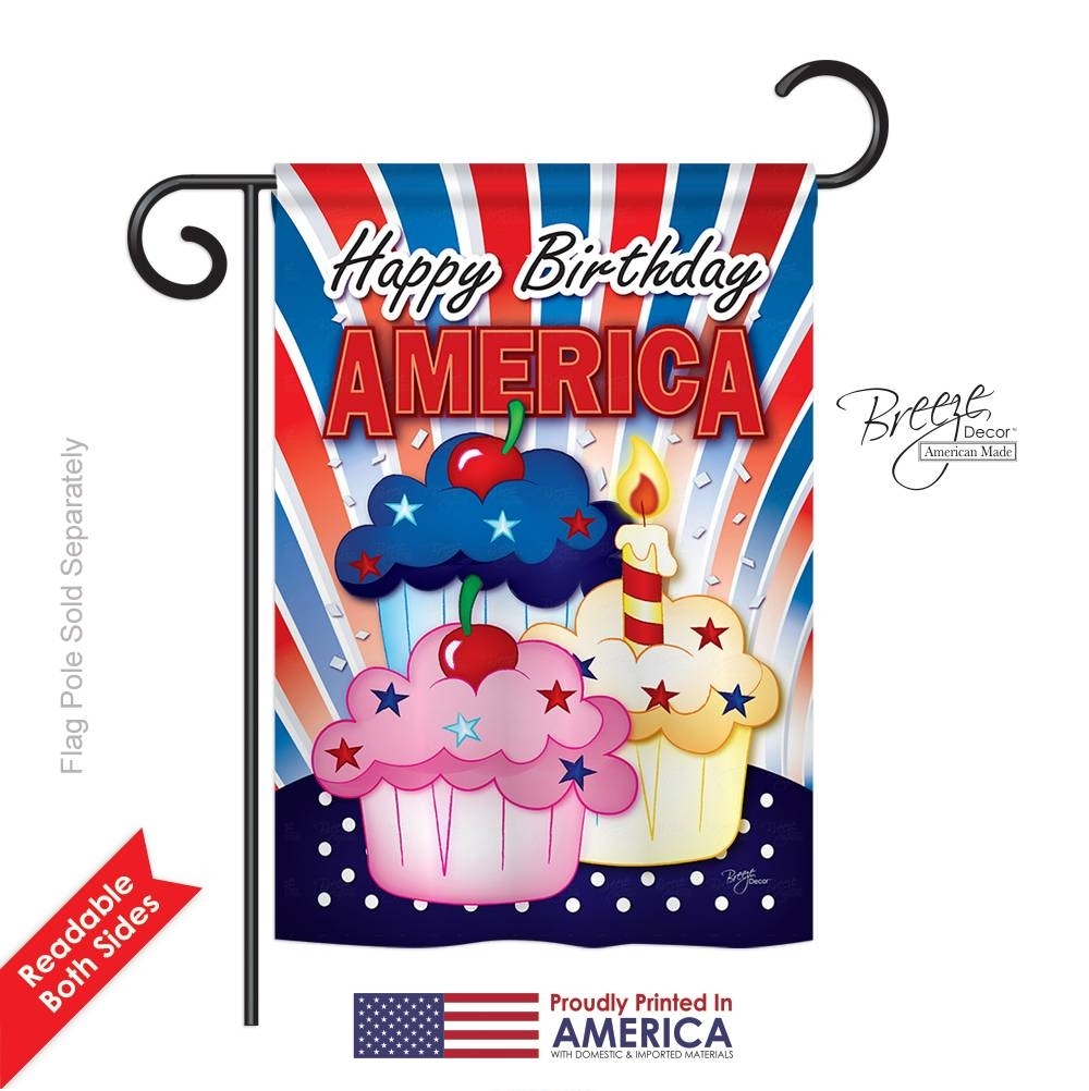 American Cupcake Garden Flag