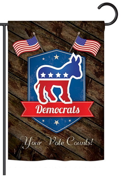 Democrats Garden Flag