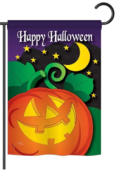 Halloween Night Garden Flag