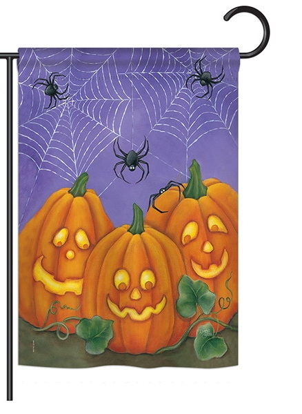 3 Pumpkins Garden Flag