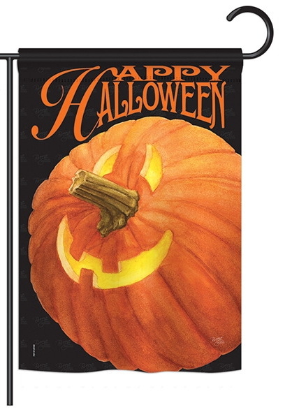 Jack-o-Lantern Garden Flag