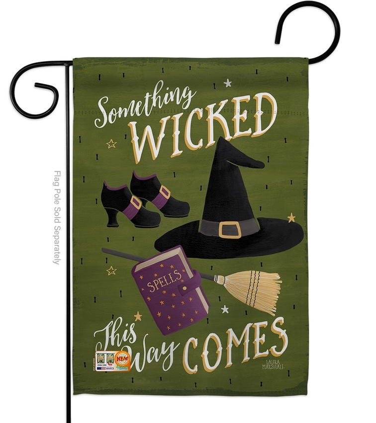 Something Wicked Garden Flag