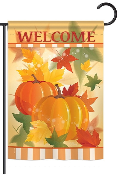 Welcome Fall Pumpkins Garden Flag