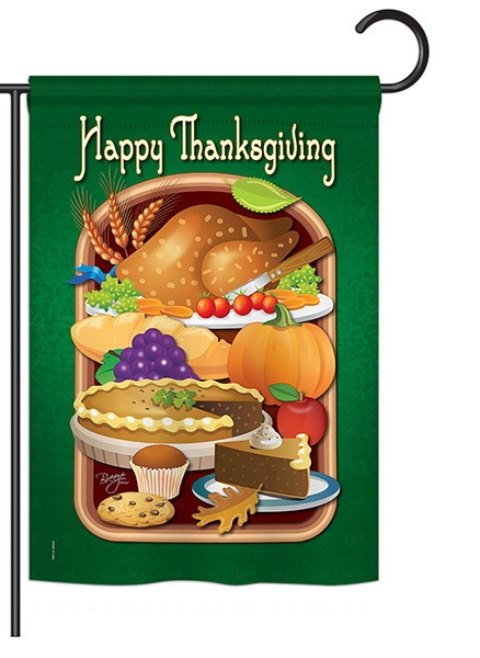 Thanksgiving Feast Garden Flag
