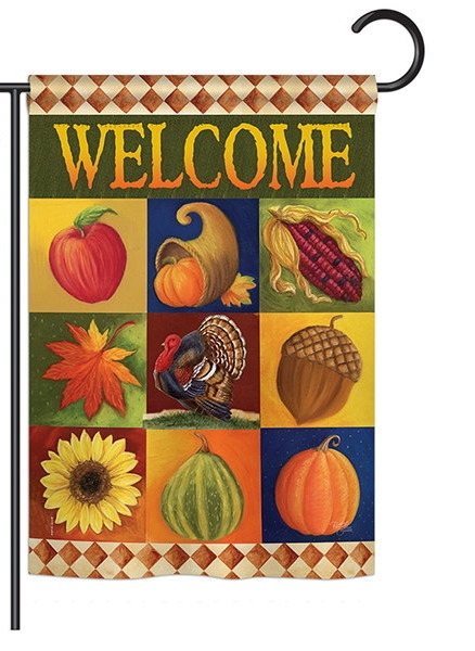 Autumn Collage Garden Flag