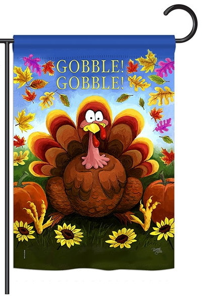 Gobble Garden Flag