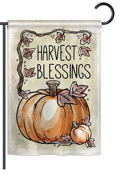 Harvest Blessings Garden Flag