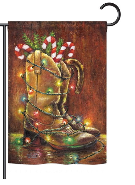 Xmas Boots Garden Flag