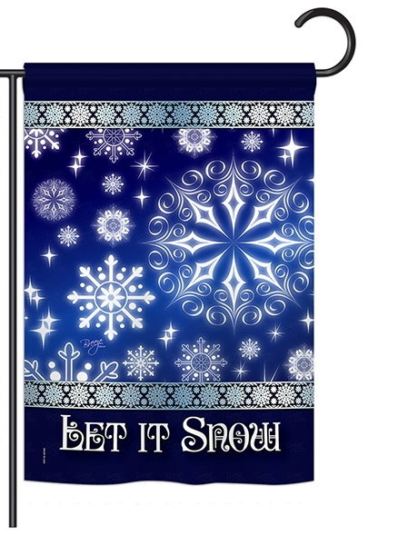 Let It Snow Dream Garden Flag