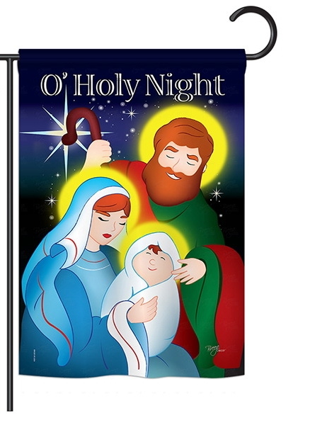 O\' Holy Night Decorative Garden Flag