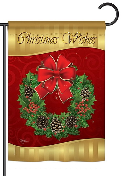 Christmas Wishes Garden Flag