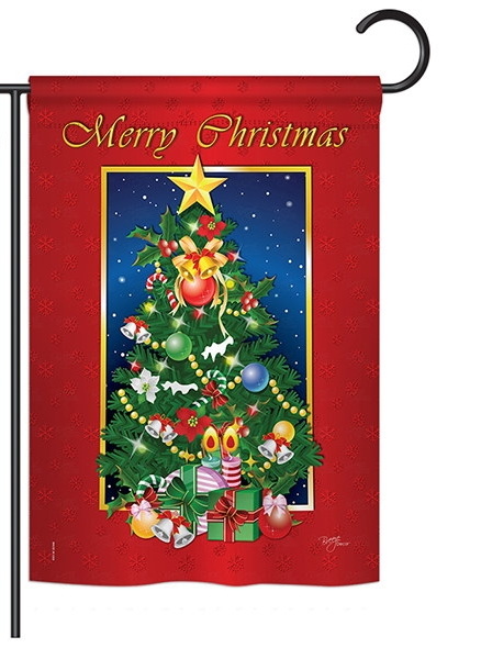 Merry Christmas Tree Garden Flag