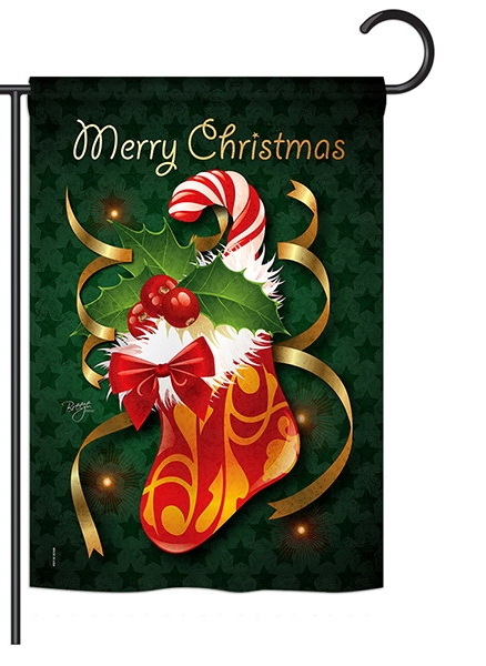 Xmas Stocking Garden Flag