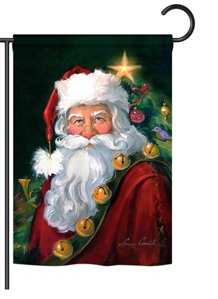 Santa Portrait Garden Flag