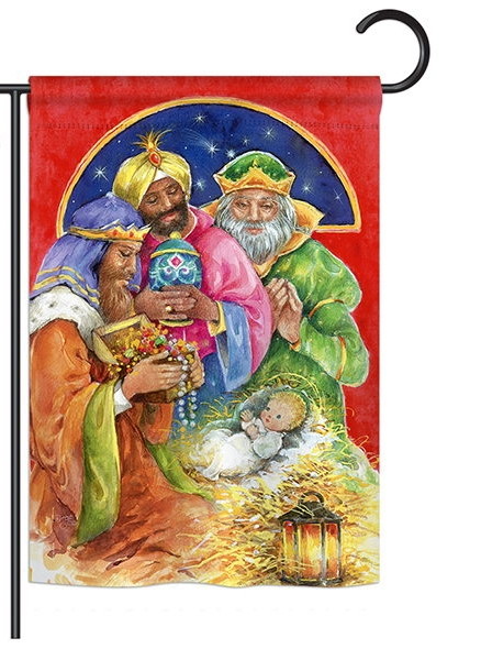 Three Kings Gifts Garden Flag