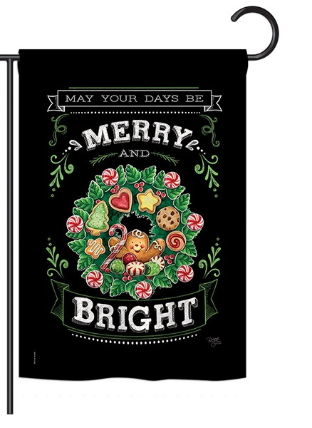 Merry & Bright Garden Flag