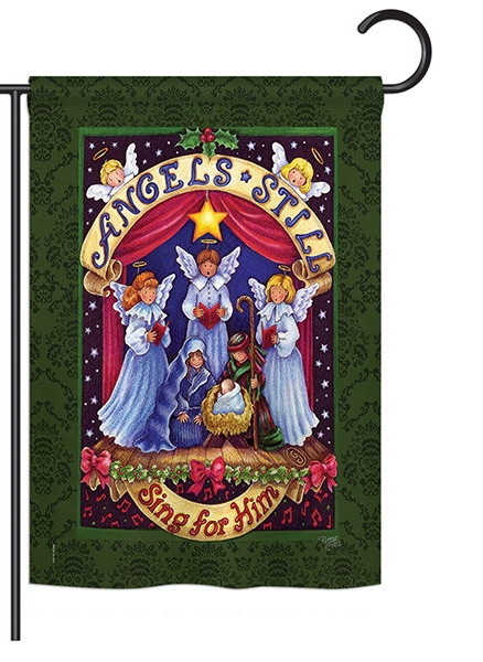 Sing for Him Garden Flag