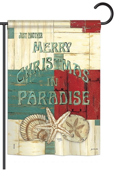 Xmas in Paradise Garden Flag