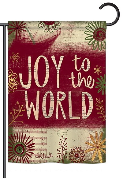 Joy to the World Decorative Garden Flag