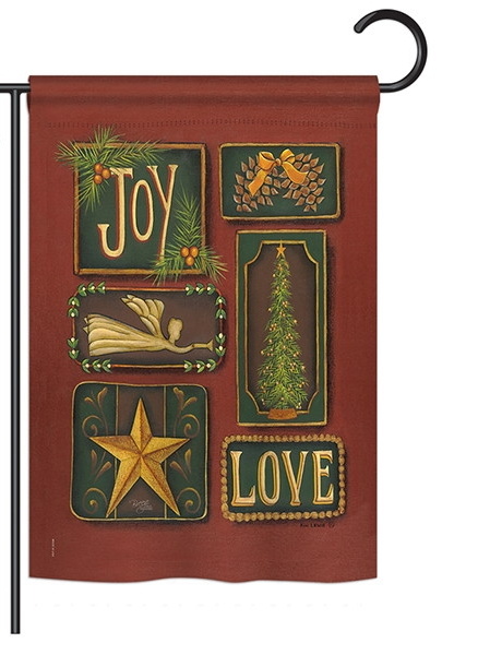 Joy and Love Garden Flag