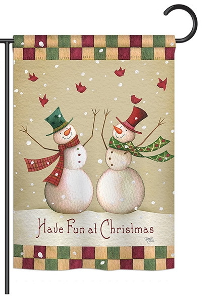 Have Fun at Christmas Garden Flag