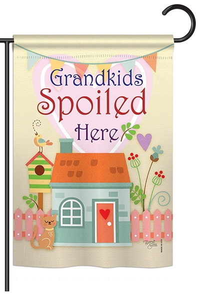 Grandkids Spoiled Here Garden Flag