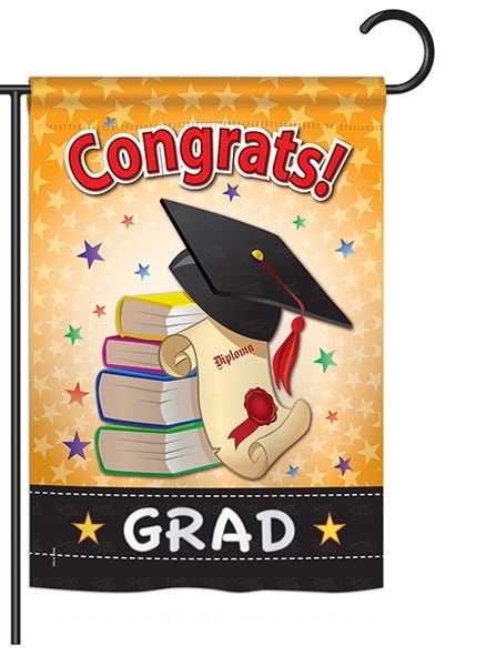 Congrats Graduation Garden Flag