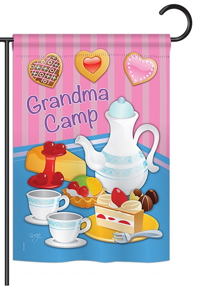 Grandma Camp Garden Flag