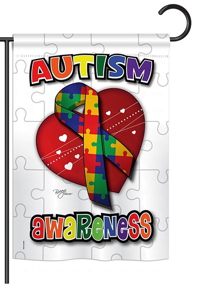 Autism Awareness Garden Flag