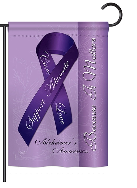 Alzheimer\'s Garden Flag