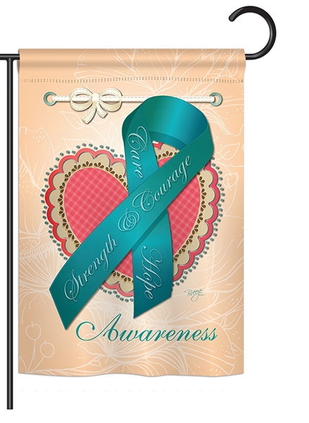 Ovarian Awaress Garden Flag