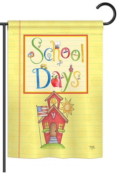 School Days Decorative Garden Flag