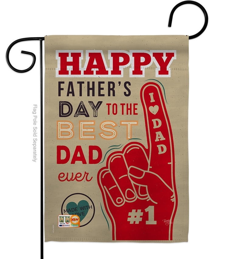 Best Dad Ever Garden Flag