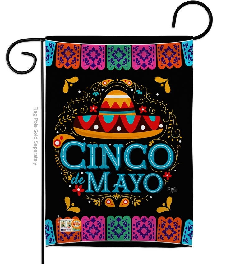 Picado Cinco de Mayo Garden Flag