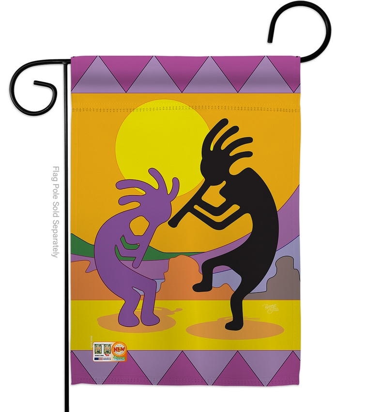 Kokopelli Decorative Garden Flag