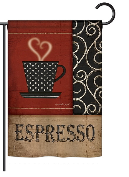 Espresso Garden Flag